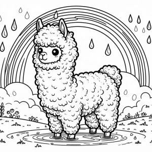 coloriage Alpaga en ligne pour enfant