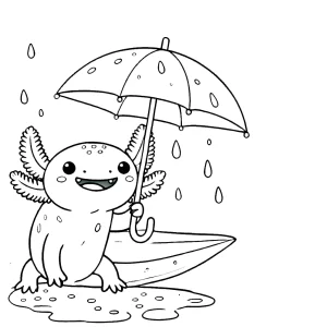 coloriage Axolotl pour primaire
