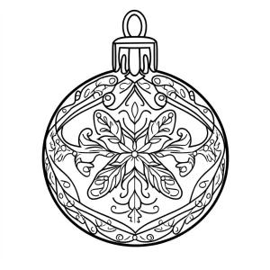 coloriage Boule De Noel à imprimer pdf