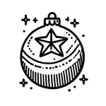 coloriage Boule De Noel pour enfants