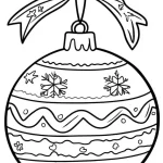 coloriage Boule De Noel de pour enfants