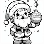 coloriage Boule De Noel pour enfant de 3 ans