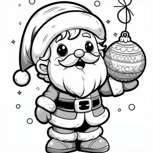 coloriage Boule De Noel pour enfant de 3 ans