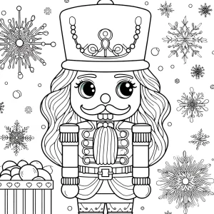 coloriage Casse noisette à imprimer pour enfant de 2 ans
