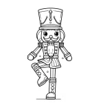 coloriage Casse noisette pour enfant de 5 ans