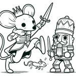 coloriage Casse noisette à imprimer pour enfant de 6 ans