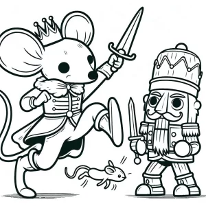 coloriage Casse noisette à imprimer pour enfant de 6 ans