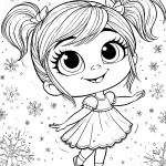 coloriage Cindy Lou pour enfants