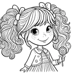 coloriage Cindy Lou gratuit pour enfants