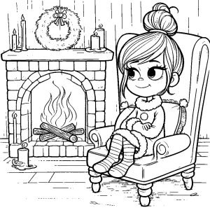 coloriage Cindy Lou à imprimer pour enfant de 12 ans