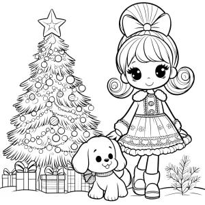 coloriage Cindy Lou pour enfant de 2 ans