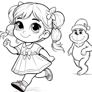 a imprimer coloriage Cindy Lou gratuit