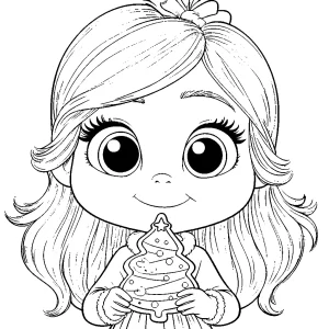coloriage Cindy Lou gratuit a imprimer
