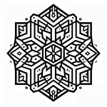 coloriage Flocon de Neige en ligne