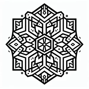 coloriage Flocon de Neige en ligne