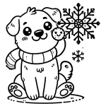 coloriage Flocon de Neige pour enfant de 8 ans