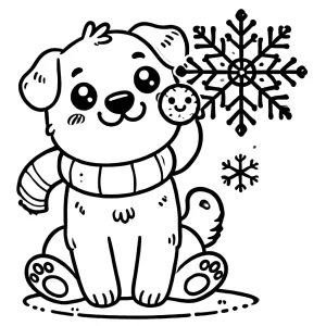 coloriage Flocon de Neige pour enfant de 8 ans