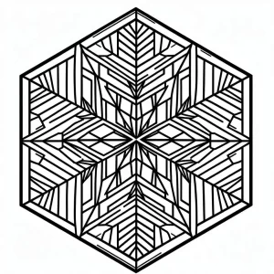 coloriage Flocon de Neige a colorier en ligne gratuitement