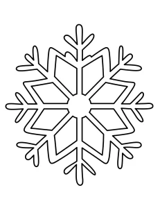 coloriage Flocon de Neige pour enfant de 3 ans