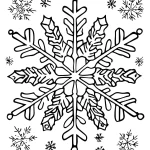 coloriage Flocon de Neige pour enfant de 2 ans
