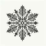 coloriage Flocon de Neige pour enfant a imprimer gratuit