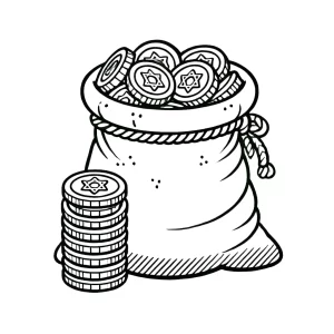 coloriage Hanukkah pour enfants a imprimer gratuit