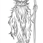 coloriage Krampus pour enfants à imprimer