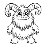 coloriage Krampus à imprimer pdf