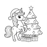 Licorne de Noël