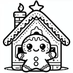 coloriage Maison En Pain D’épices a colorier en ligne