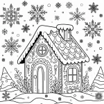 imprimer coloriage Maison En Pain D’épices gratuit