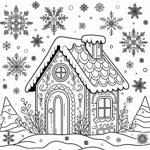 imprimer coloriage Maison En Pain D’épices gratuit
