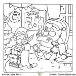 coloriage Merry Lights pour enfant de 8 ans