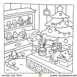 coloriage Merry Lights pour enfant de 4 ans