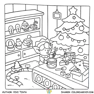 coloriage Merry Lights pour enfant de 4 ans