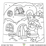 coloriage Merry Lights à imprimer pour enfant de 3 ans