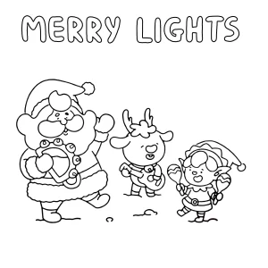 coloriage Merry Lights a dessiner et imprimer