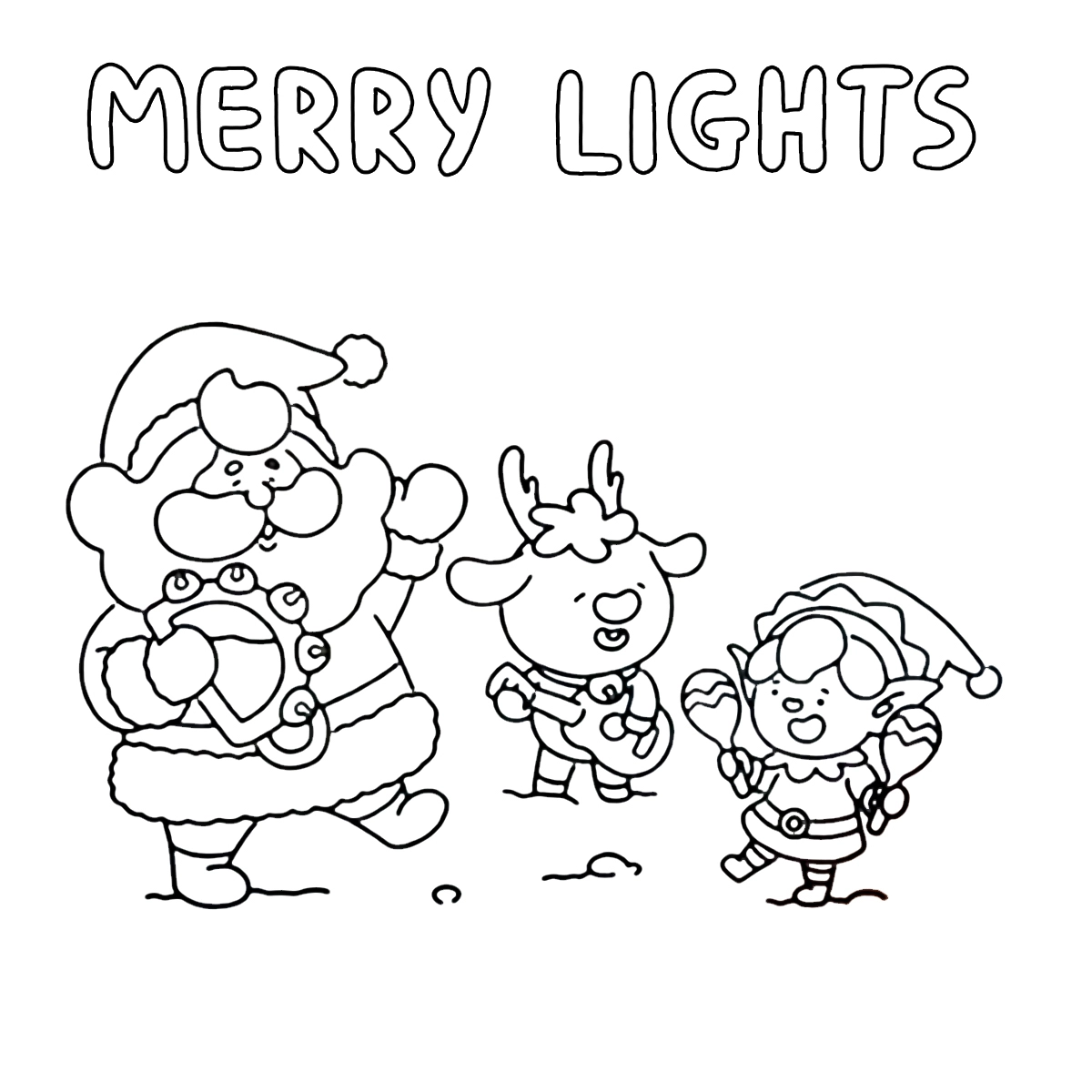 Tranh tô màu Merry Lights