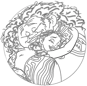 coloriage Moana 2 et decoupage a imprimer gratuit