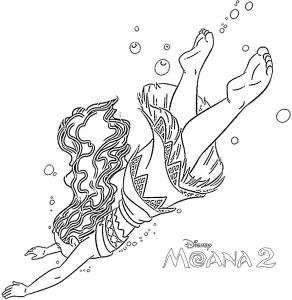 coloriage Moana 2 gratuit a imprimer