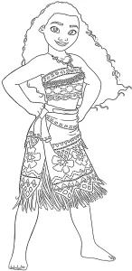 coloriage Moana 2 à imprimer pdf gratuit
