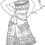 coloriage Moana 2 à imprimer pdf gratuit