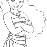 coloriage Moana 2 et apprentissage