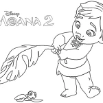 coloriage Moana 2 a imprimer gratuitement