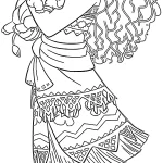 coloriage Moana 2 à imprimer pour enfant de 12 ans