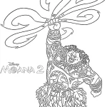 coloriage Moana 2 a dessiner en ligne