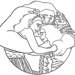 imprimer coloriage Moana 2 pour enfant