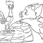 coloriage Moana 2 à imprimer pour enfant de 9 ans