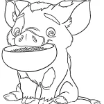 coloriage Moana 2 pour enfant de 6 ans