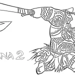 coloriage Moana 2 en ligne pour enfant